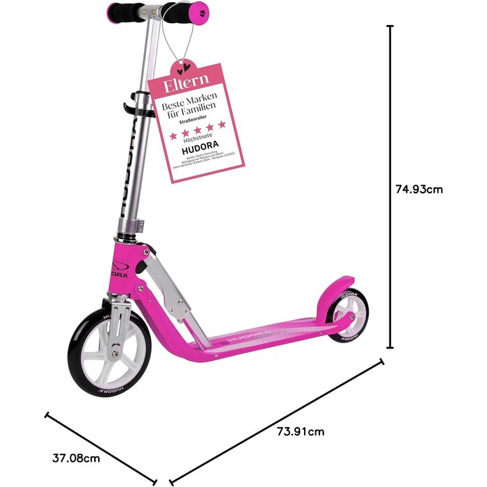 Klappbarer Kinderroller aus Aluminium, magenta, bis zu 34% reduziert