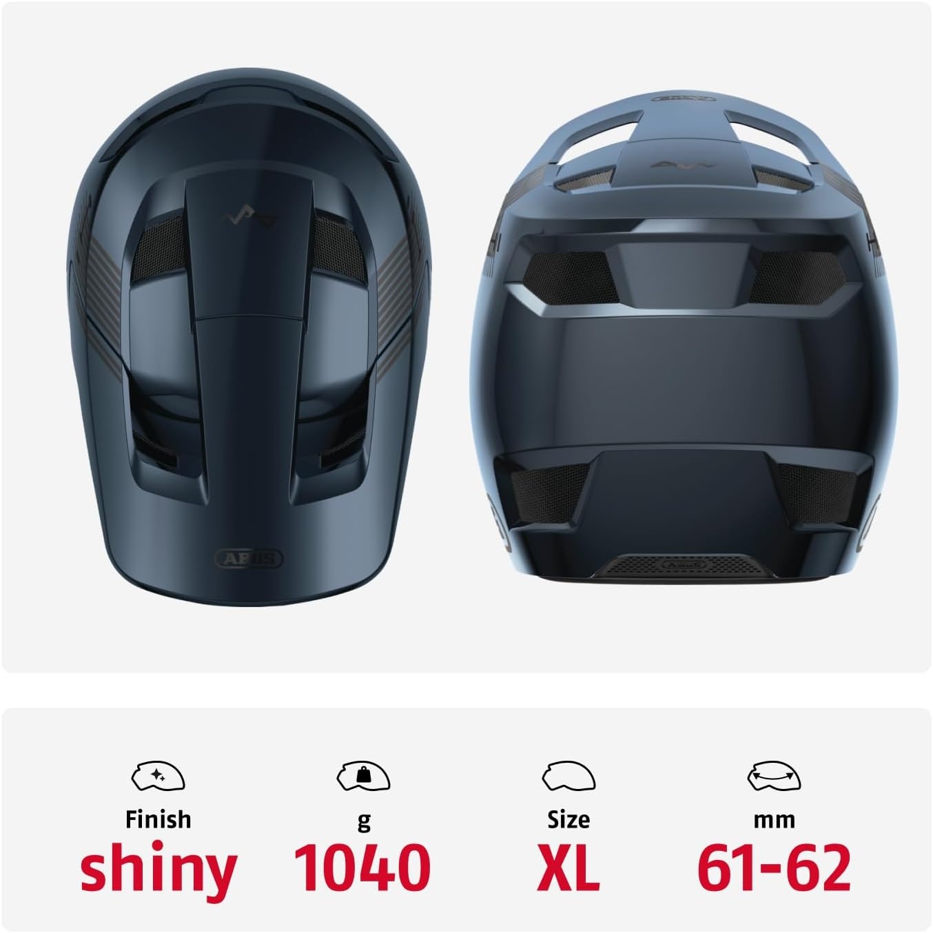 Fullface-Helm MTB Downhill/Enduro Mitternachtsblau XL - bis zu 35% Rabatt