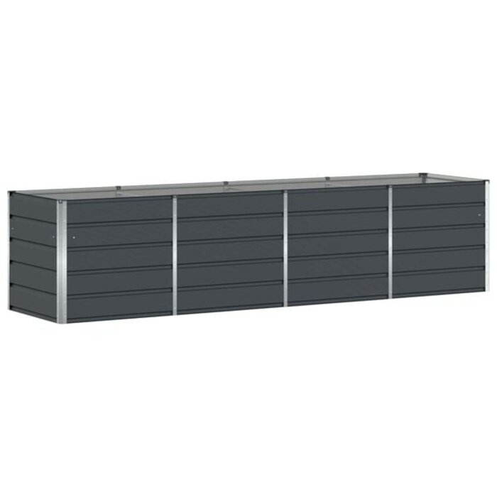Vidaxl Großer Pflanzkübel Anthrazit 320x80x75cm Stahl - bis zu 35% Rabatt