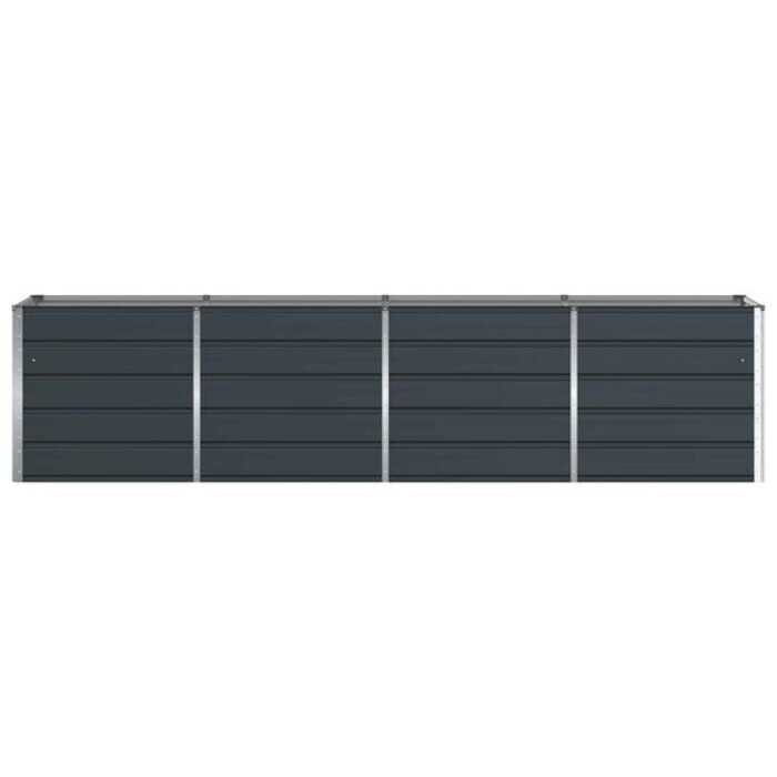 Vidaxl Großer Pflanzkübel Anthrazit 320x80x75cm Stahl - bis zu 35% Rabatt