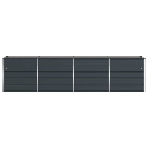 Vidaxl Großer Pflanzkübel Anthrazit 320x80x75cm Stahl - bis zu 35% Rabatt
