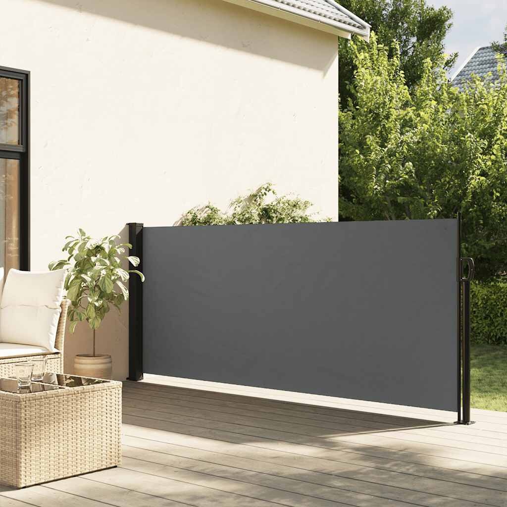 Vidaxl Ausziehbare Seitenmarkise 120x500 cm, Anthrazit - Bis zu 34% sparen!