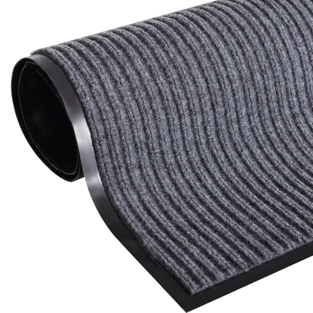 Große Fußmatte 117 x 220 cm PVC Grau - Jetzt bis zu 41% sparen