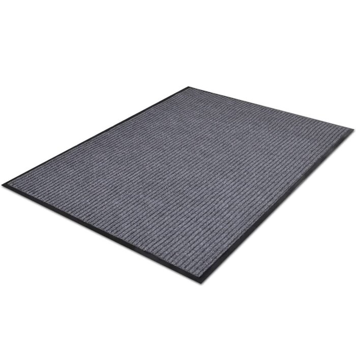 Große Fußmatte 117 x 220 cm PVC Grau - Jetzt bis zu 41% sparen