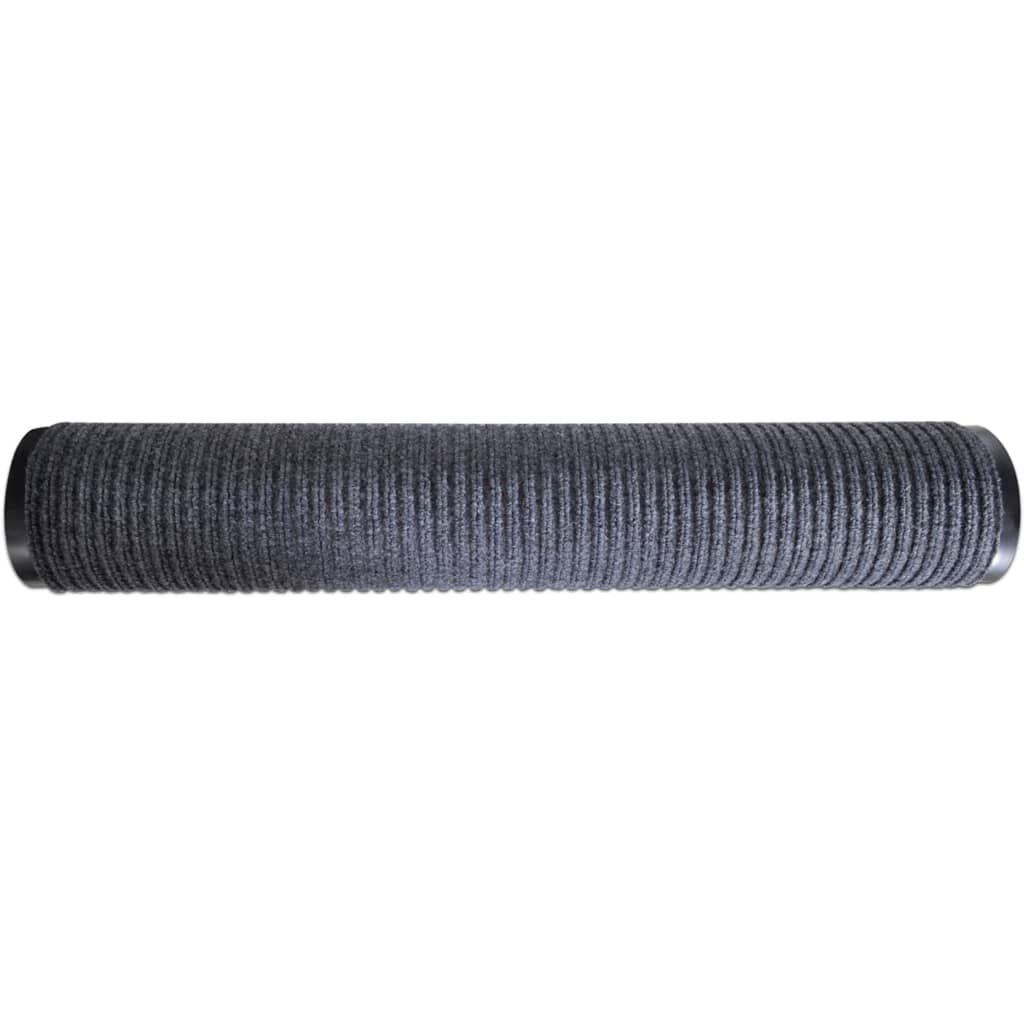 Große Fußmatte 117 x 220 cm PVC Grau - Jetzt bis zu 41% sparen