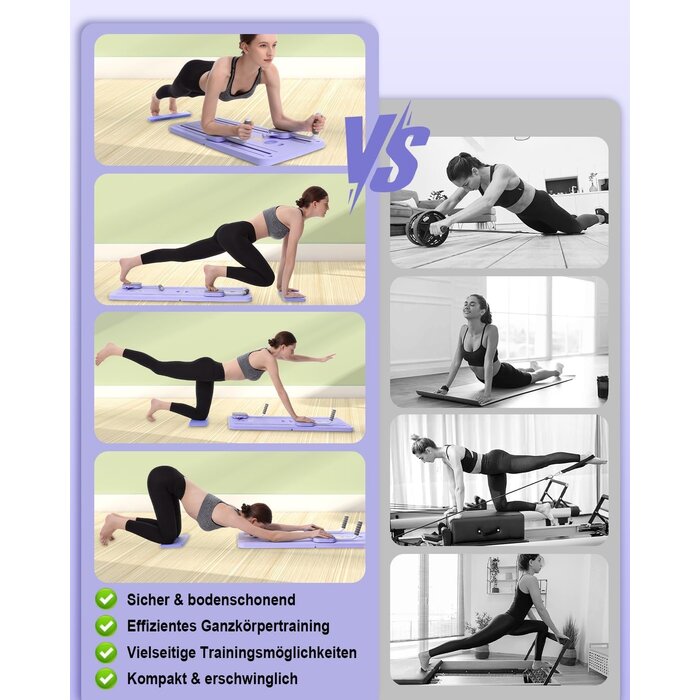 Pilates Reformer Board klappbar Lila - bis zu 34% sparen