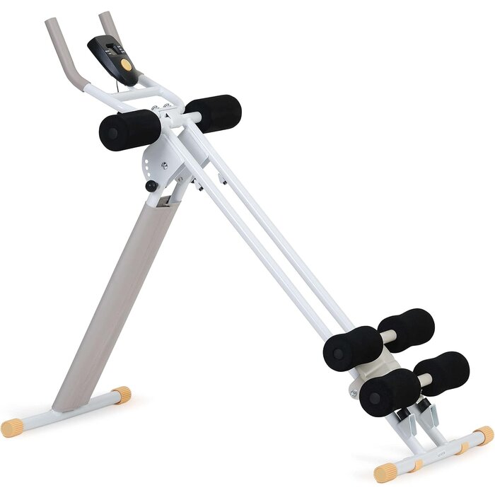 Klappbarer Bauchtrainer für Zuhause - bis zu 34% Rabatt - Weiß