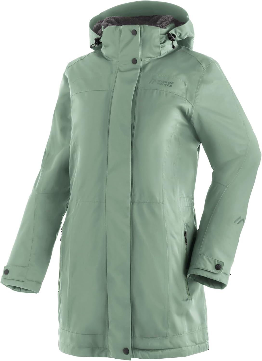 Damen Winter-Outdoorjacke mit Teddyfutter - Grün - bis zu 35% Rabatt