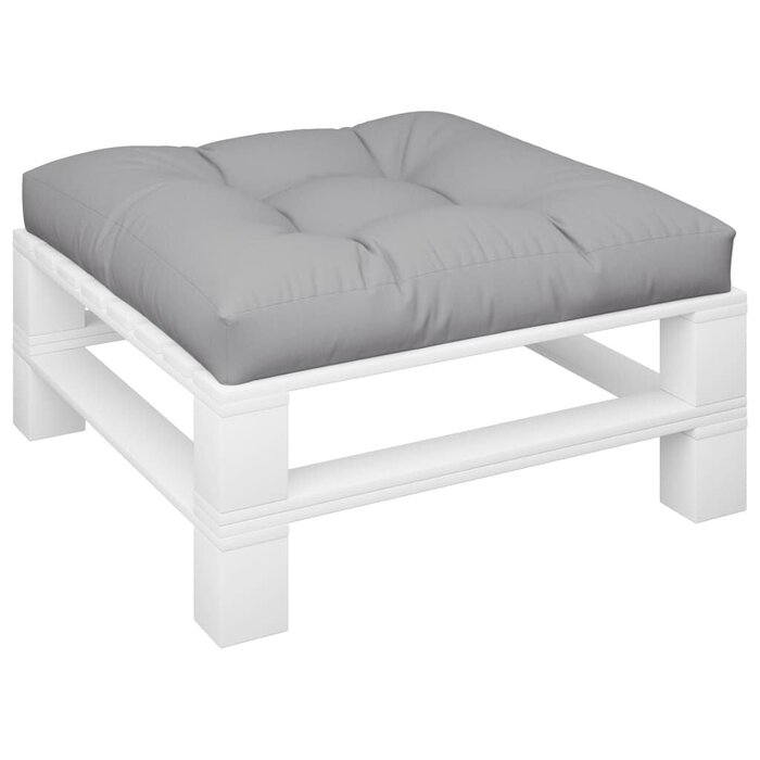 Vidaxl Palettenkissen 80x80x12 cm Grau - Outdoor Sitzpolster - bis zu 32% reduziert