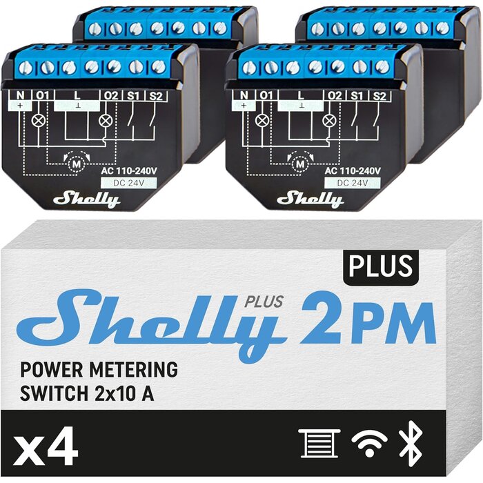 Smartes 2-Kanal Relais-Schaltmodul 4er-Set - bis zu 30% Rabatt auf Rückläufer