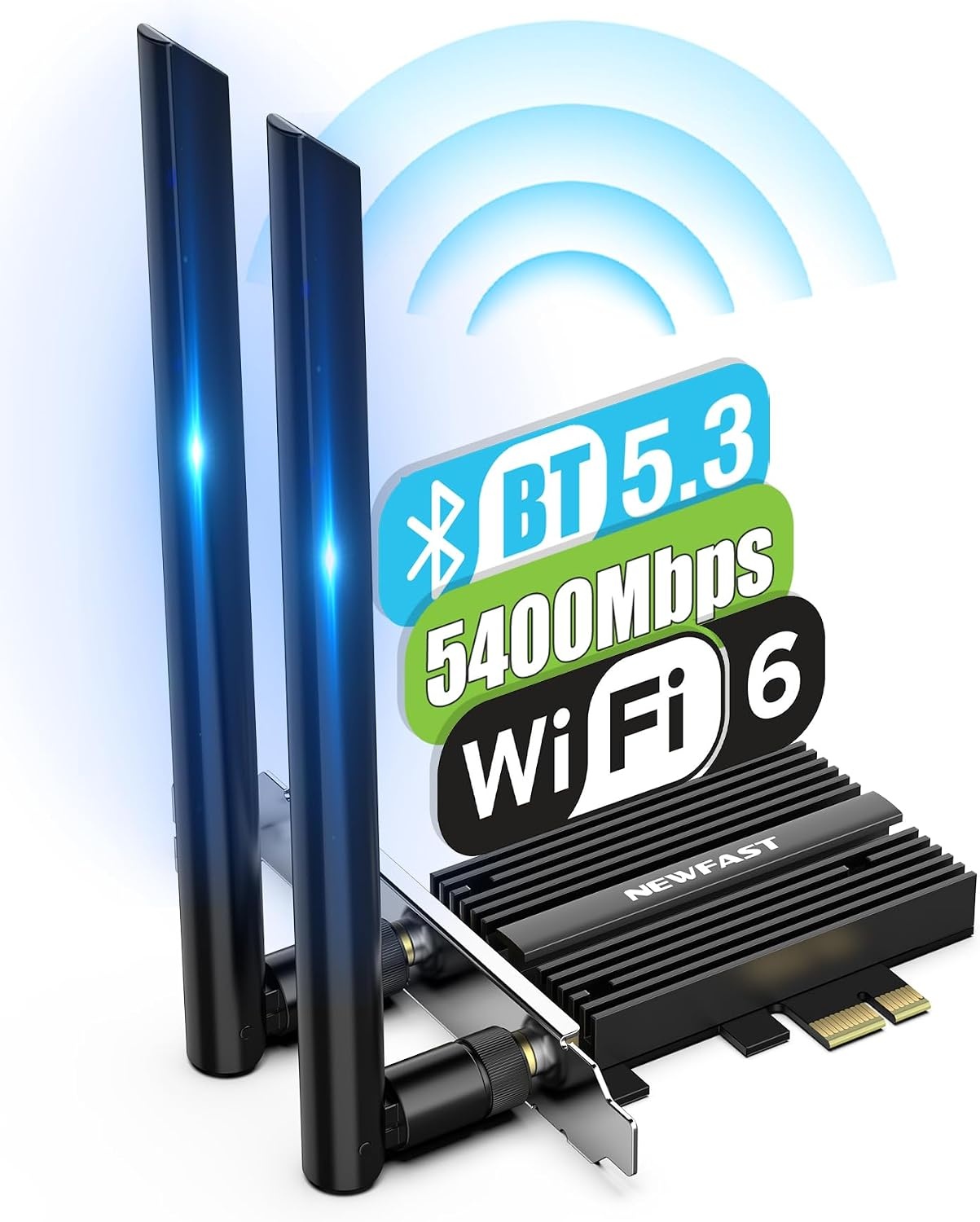 WLAN PCIe Netzwerkkarte AX5400 WiFi 6E & Bluetooth 5.3 - bis zu 27% sparen