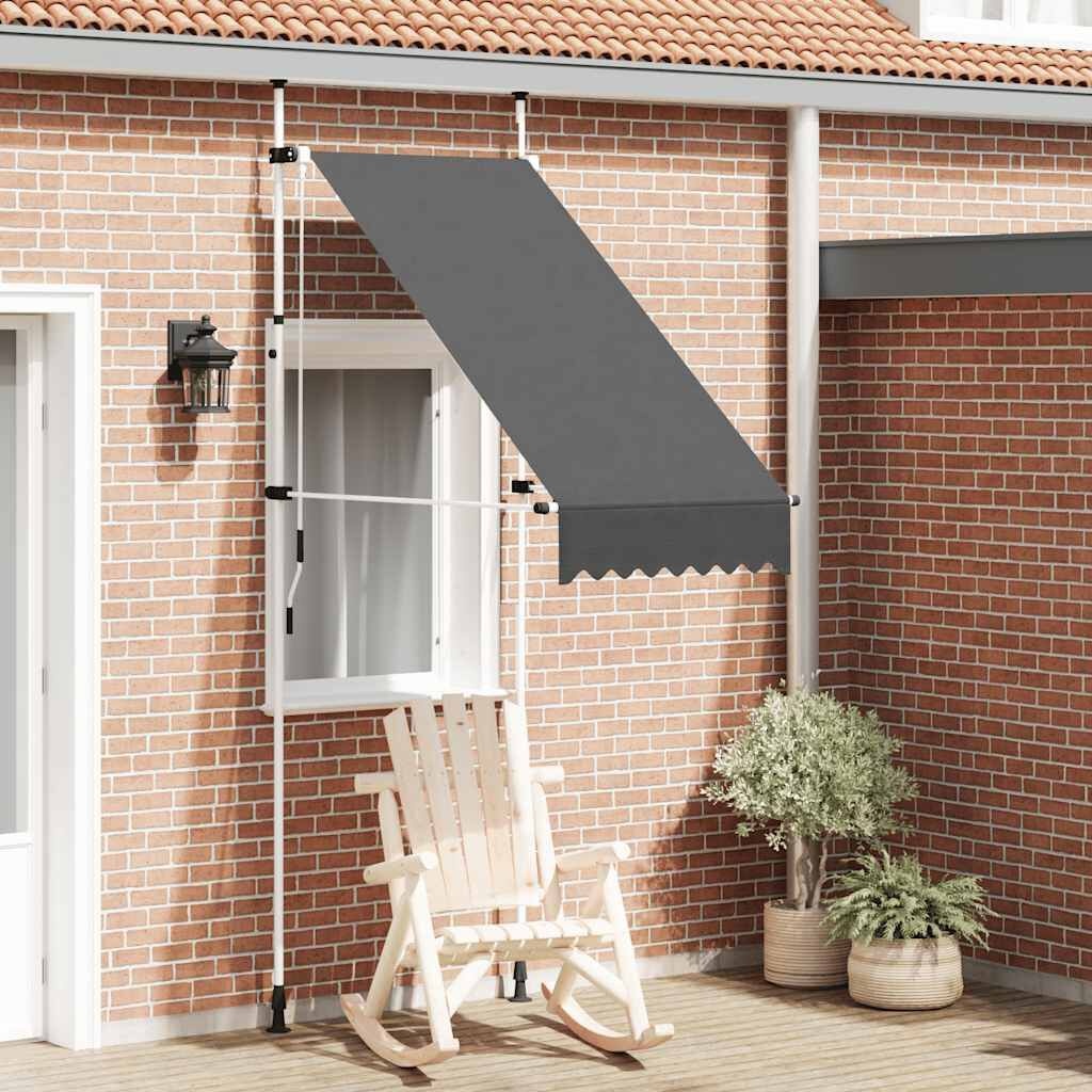 Vidaxl Manuelle Markise 100 cm - Anthrazit - bis zu 29% Rabatt