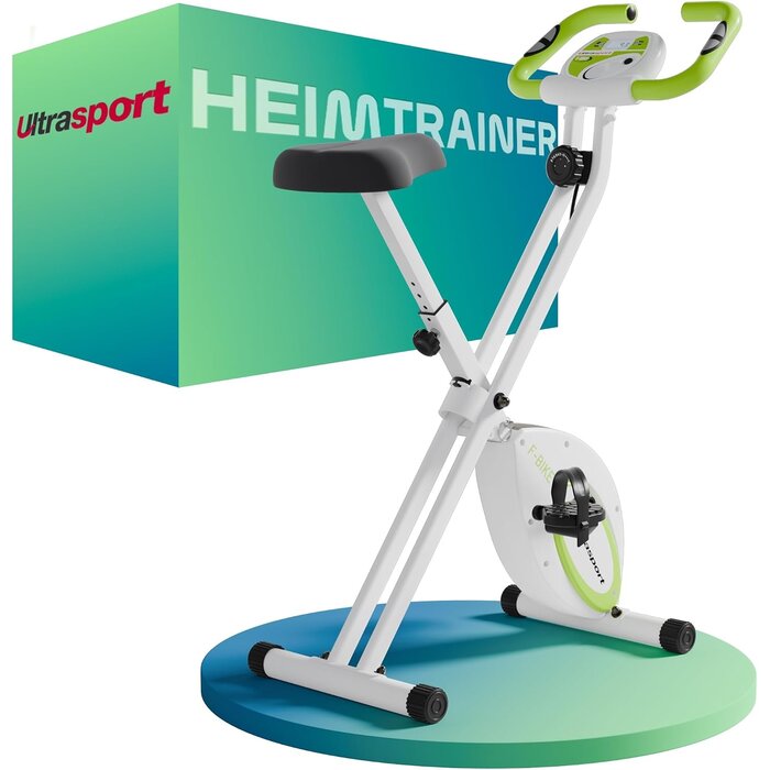 Klappbares Heimtrainer-Fahrrad mit LCD-Display, 8 Widerstände - bis zu 35% Rabatt