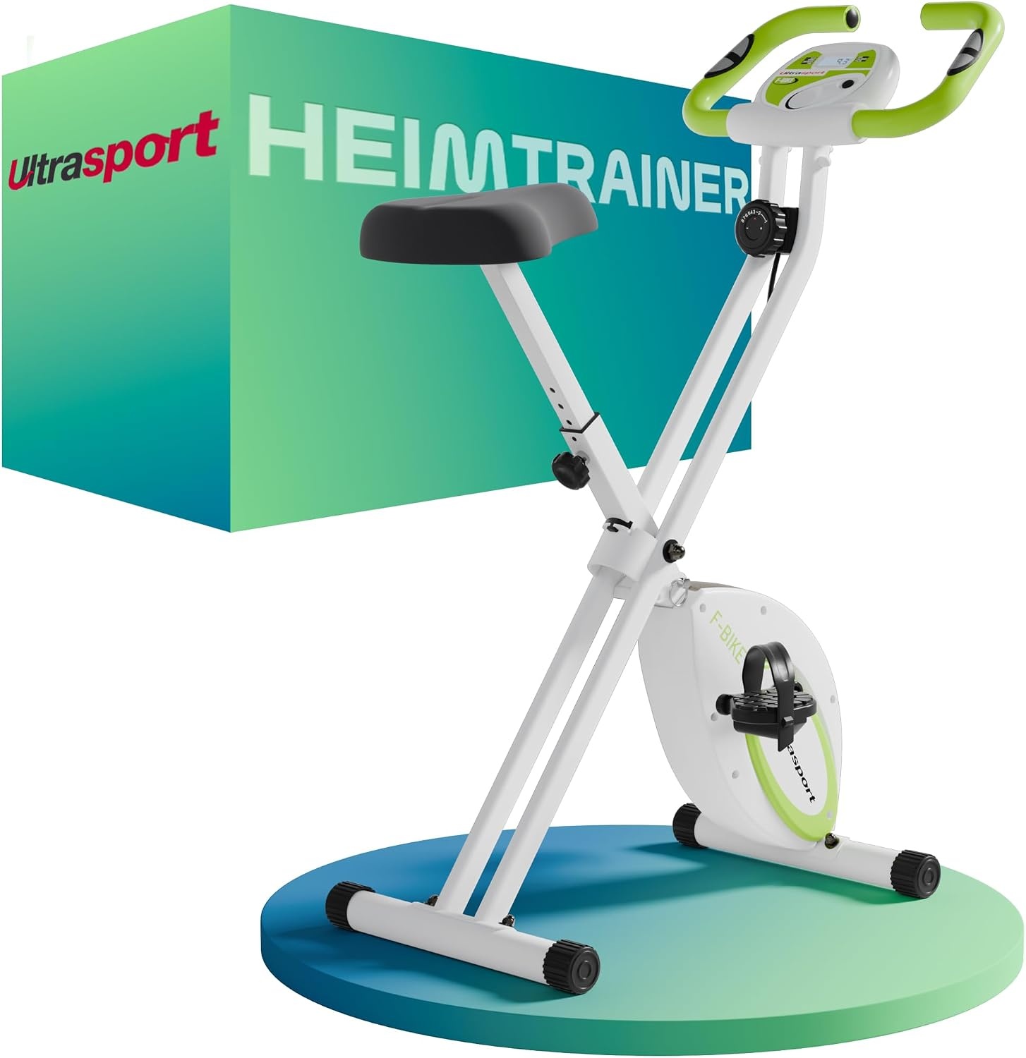 Klappbares Heimtrainer-Fahrrad mit LCD-Display, 8 Widerstände - bis zu 35% Rabatt