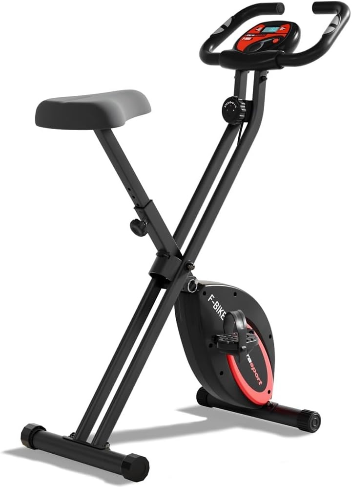 Klappbares Heimtrainer-Fahrrad mit LCD-Display, 8 Widerstände - bis zu 35% Rabatt