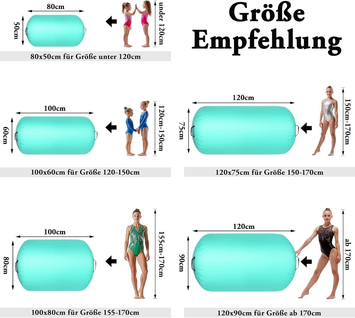 Aufblasbare Gymnastikrolle für Balance & Yoga - Jetzt bis zu 34% sparen
