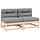 Garten-Mittelsofa 2er-Set Kiefer massiv - Jetzt bis zu 35% Rabatt sichern