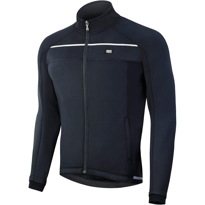 Herren Winter-Radjacke in Blau - Winddicht & Atmungsaktiv - bis zu 77% Rabatt