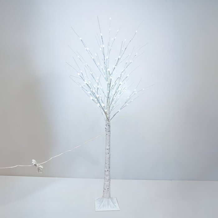Dekorativer LED-Birkenbaum, 180 cm - weiß, IP44 - jetzt bis zu 33% sparen