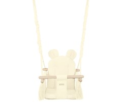 Viking Choice Babyschaukel aus Holz & Baumwolle - Creme - Sicher & Bequem - bis zu 37% Rabatt