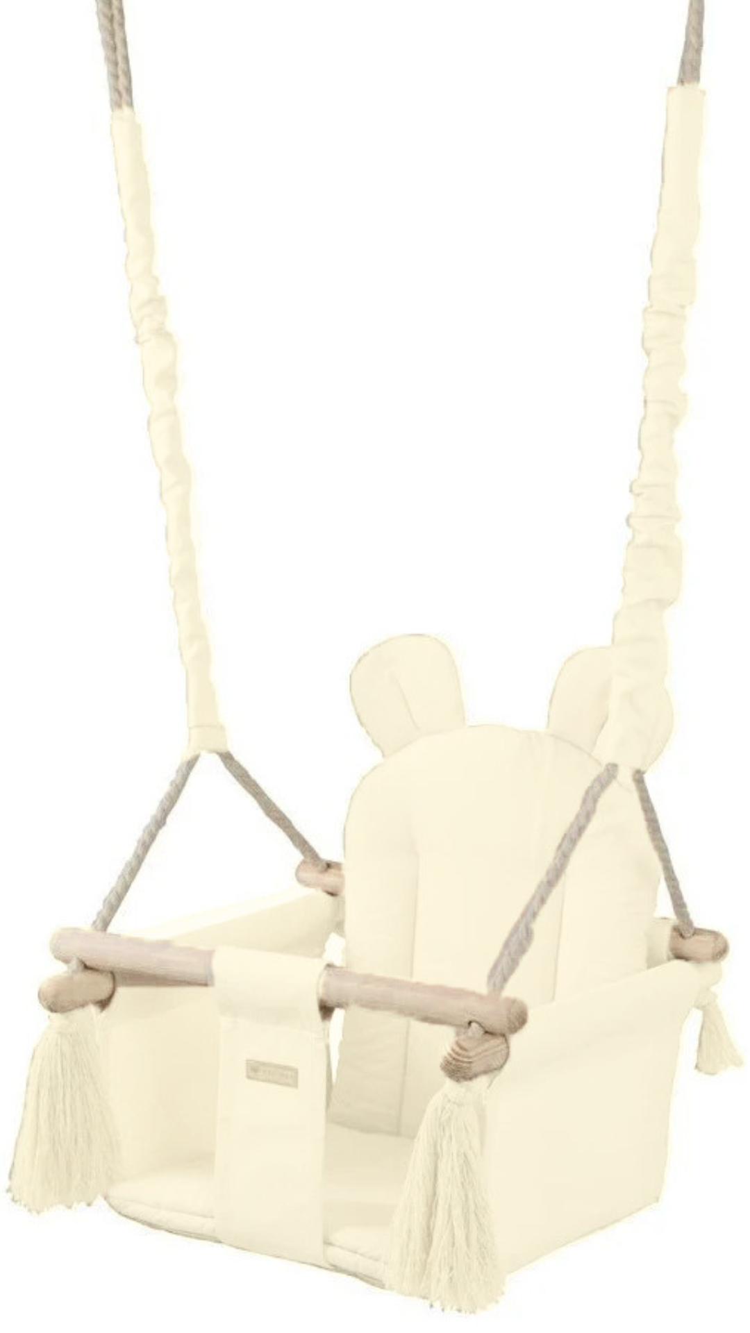 Babyschaukel aus Holz & Baumwolle - Creme - bis zu 32% reduziert