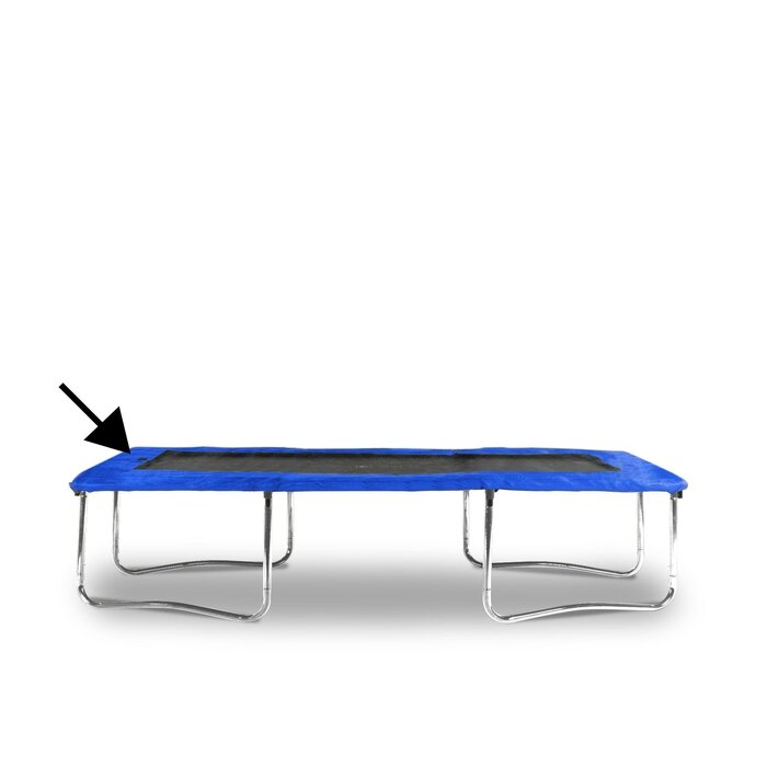Trampolin Randabdeckung 150x200 cm - Rechteckig - Blau - bis zu 32% Rabatt