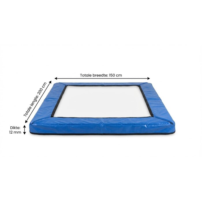 Trampolin Randabdeckung 150x200 cm - Rechteckig - Blau - bis zu 32% Rabatt