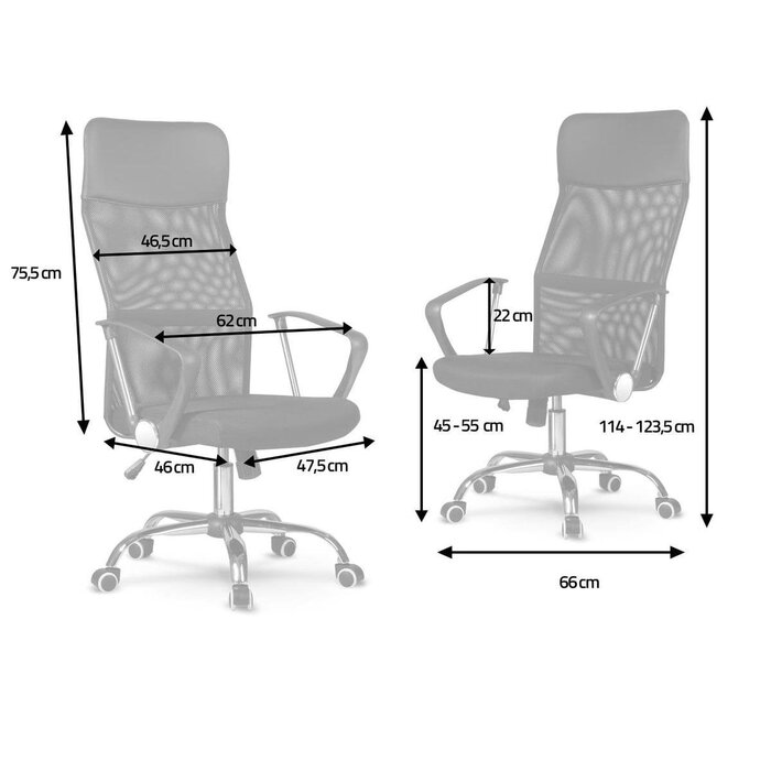 Ergonomischer Bürostuhl Sydney in Grau - Jetzt bis zu 25% sparen