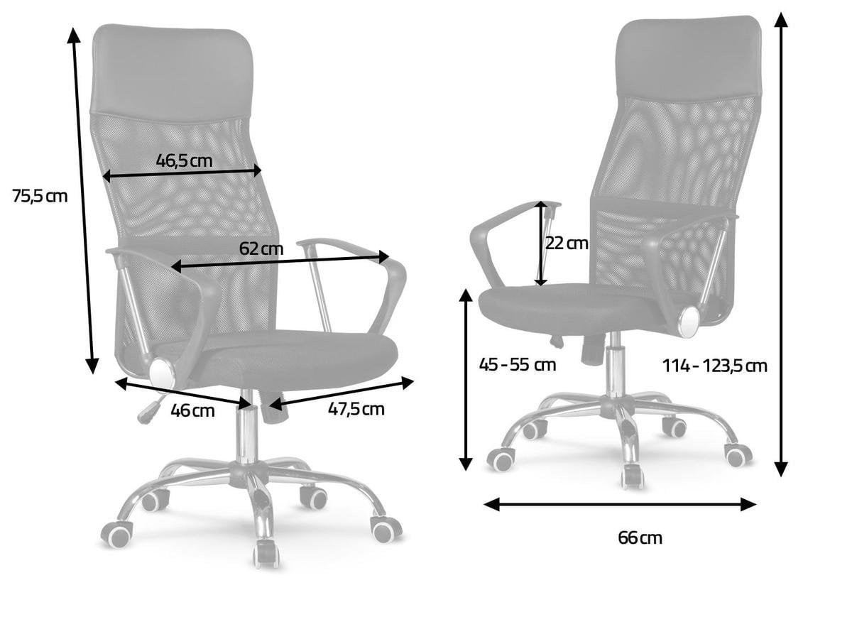 Ergonomischer Bürostuhl Sydney in Grau - Jetzt bis zu 25% sparen
