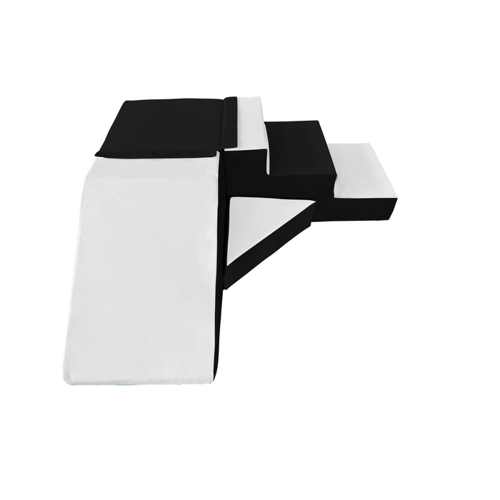 Modulares Schaumstoff-Kletterset für Kinder - Schwarz-Weiß - bis zu 35% Rabatt