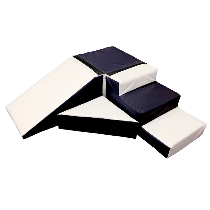 Modulares Schaumstoff-Kletterset für Kinder - Schwarz-Weiß - bis zu 35% Rabatt