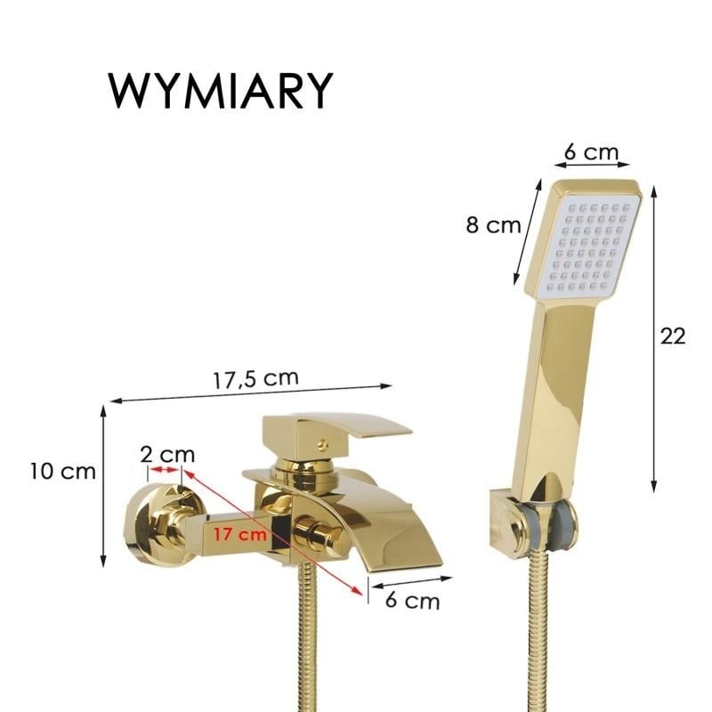 Luxus Badarmatur Gold mit Wasserfall-Auslauf - bis zu 30% Rabatt
