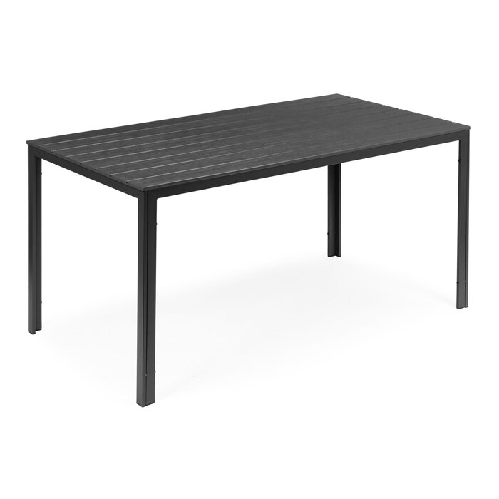 Gartentisch 156x78cm für 6 Personen - Grau Holzoptik - bis zu 35% Rabatt