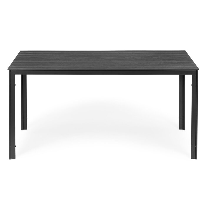 Gartentisch 156x78cm für 6 Personen - Grau Holzoptik - bis zu 35% Rabatt