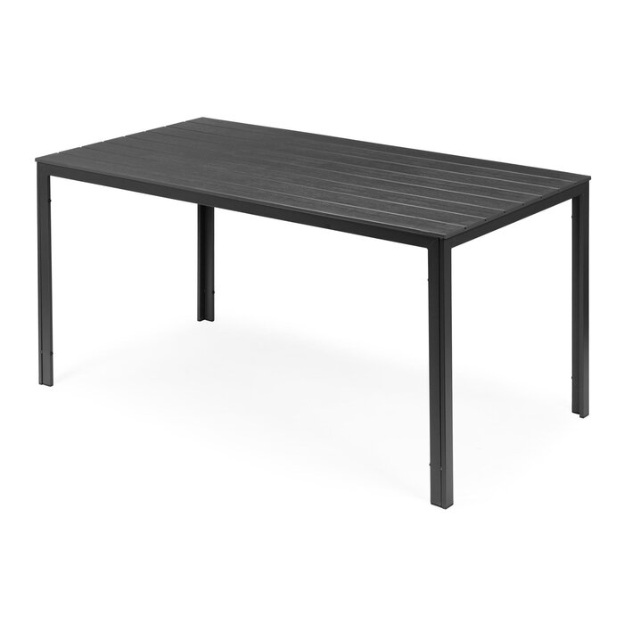 Gartentisch 156x78cm für 6 Personen - Grau Holzoptik - bis zu 35% Rabatt