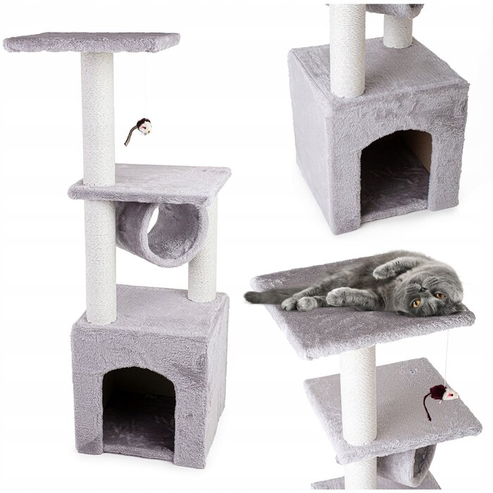 Kompakter Kratzbaum 95cm für Katzen - bis zu 35% Rabatt