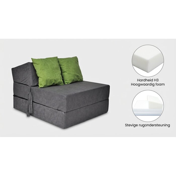 Klappmatratze 200x70x15 cm - Komfort Gästebett inkl. 2 Kissen - bis zu 24% Rabatt