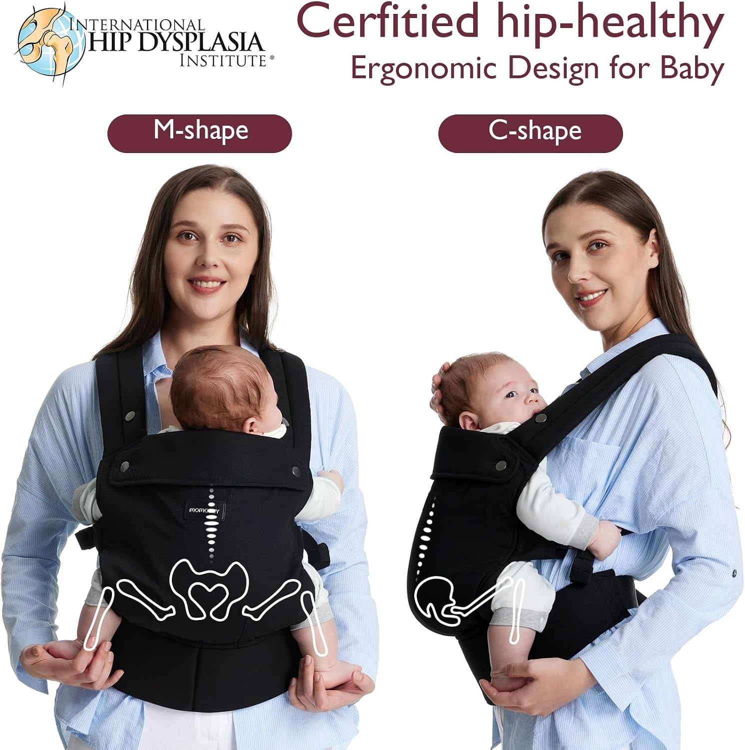 Ergonomische Babytrage - bis zu 29% Rabatt - Schwarz - 3 bis 20 kg
