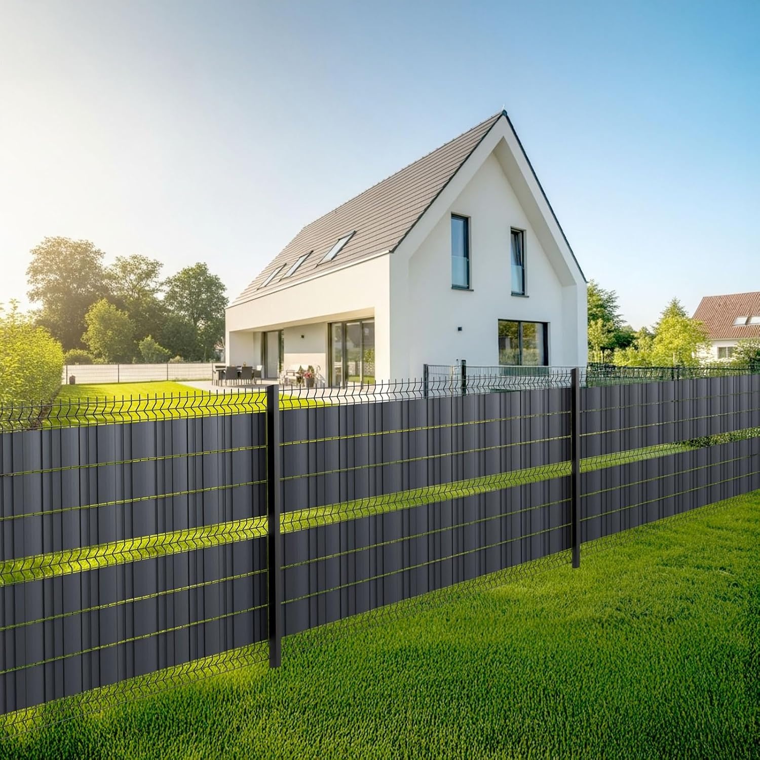 PVC-Sichtschutzstreifen 35m x 19cm Anthrazit - bis zu 27% Rabatt