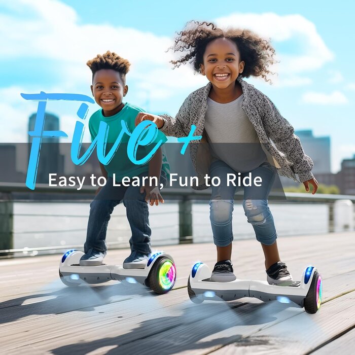 All-Terrain Hoverboard 6,5 Zoll - LED & Bluetooth - bis zu 35% Rabatt