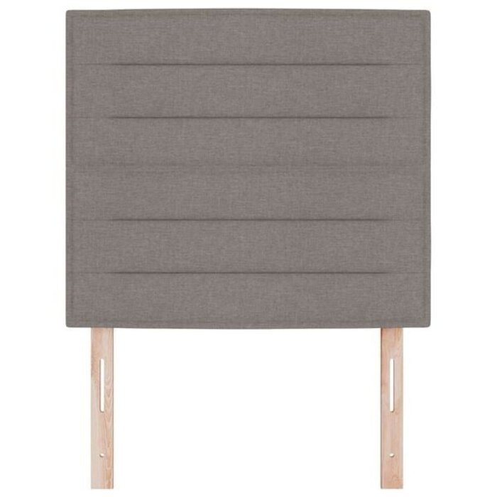 Stilvolles Kopfteil, Stoff Taupe, 100x128 cm - bis zu 34% Rabatt