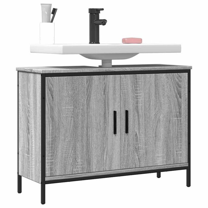 Waschbeckenunterschrank 80x30x60 cm, Sonoma-Eiche - bis zu 34% Rabatt