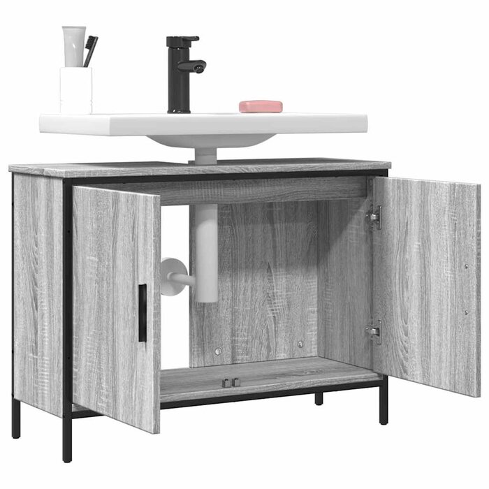 Waschbeckenunterschrank 80x30x60 cm, Sonoma-Eiche - bis zu 34% Rabatt