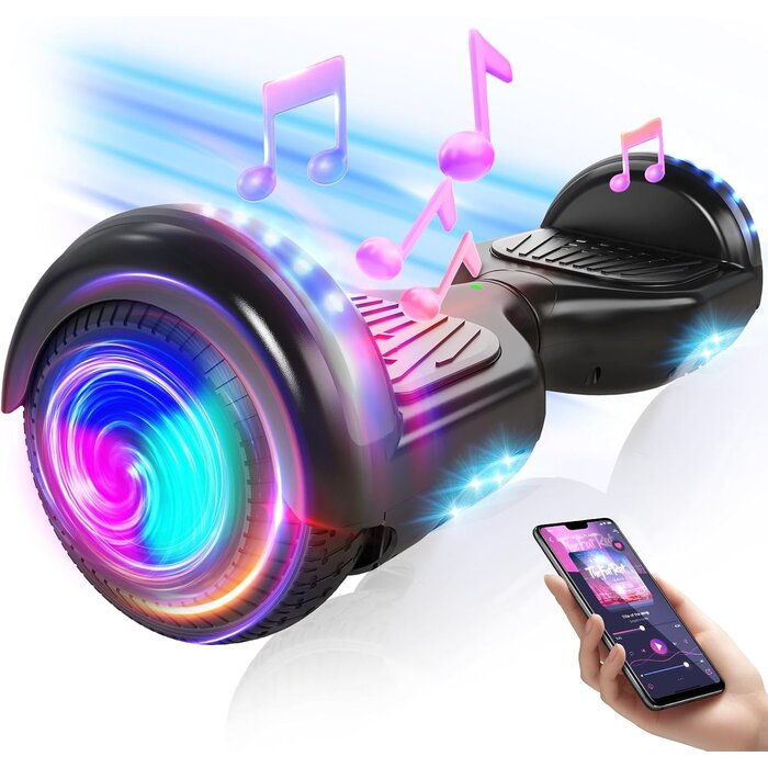 Hoverboard 6,5 Zoll für Kinder mit LED & Bluetooth - bis zu 35% Rabatt