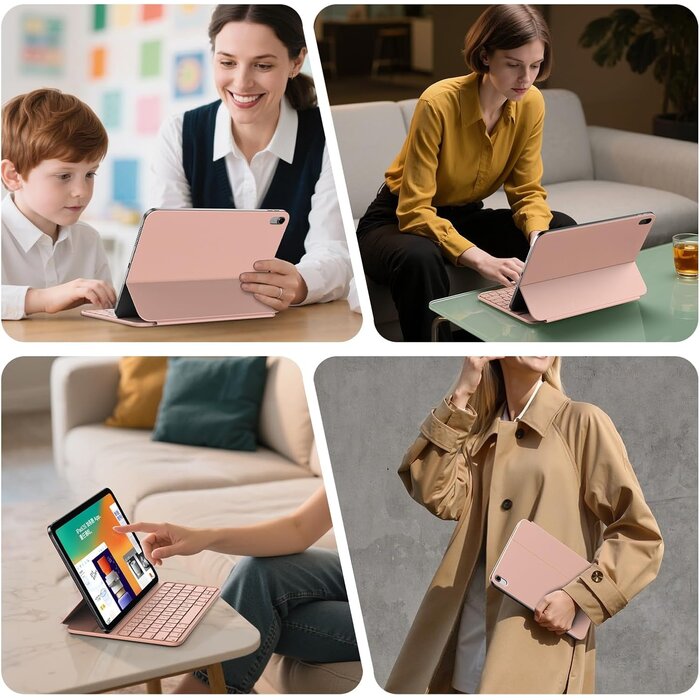 Tastatur-Hülle für iPad 10. Gen 10,9" - Italienisch, Blau - bis zu 29% Rabatt