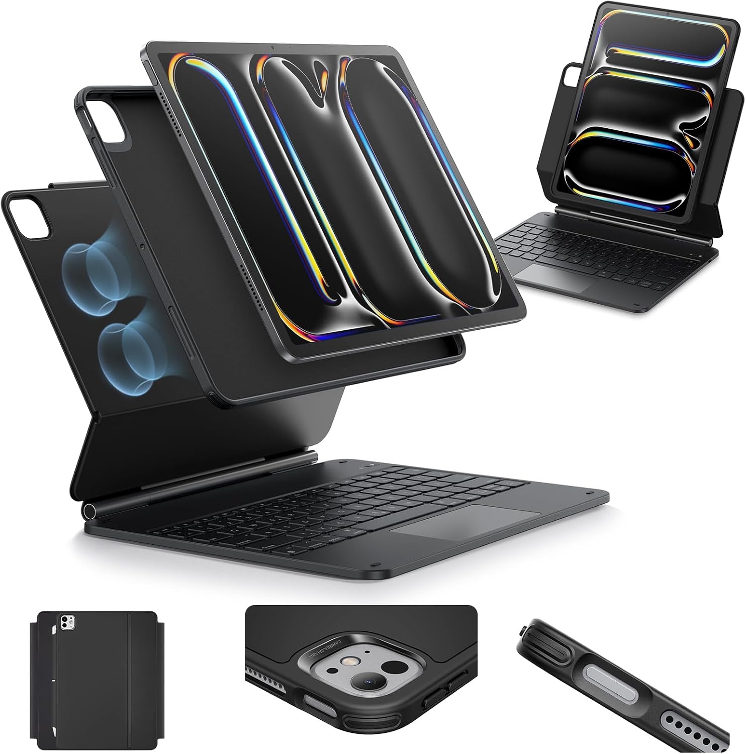 iPad Pro 13" (M4) Tastaturhülle - QWERTZ, Magnetisch - bis zu 30% Rabatt