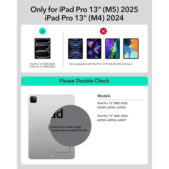 iPad Pro 13" (M4) Tastaturhülle - QWERTZ, Magnetisch - bis zu 30% Rabatt