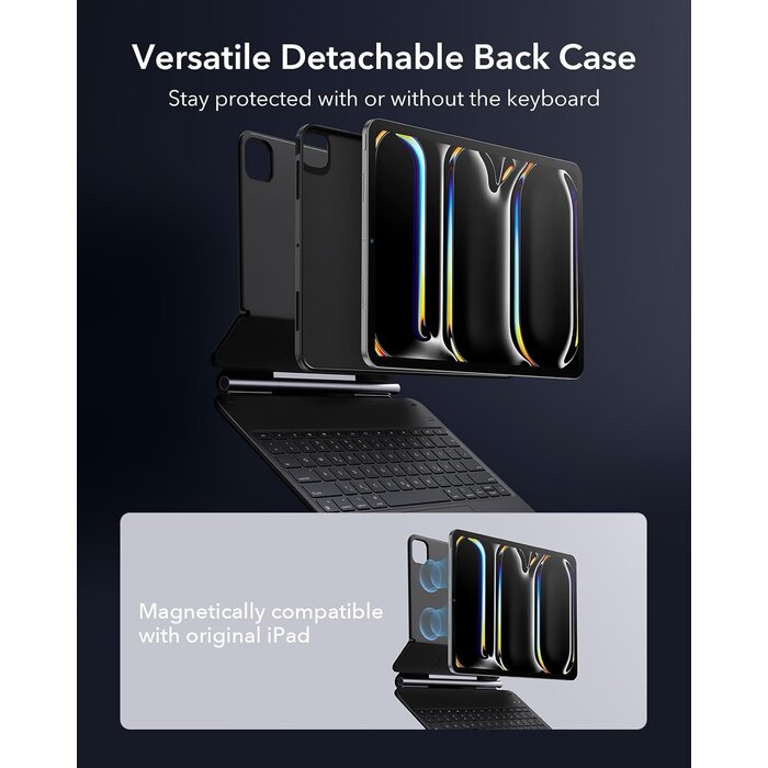 iPad Pro 13" (M4) Tastaturhülle - QWERTZ, Magnetisch - bis zu 30% Rabatt