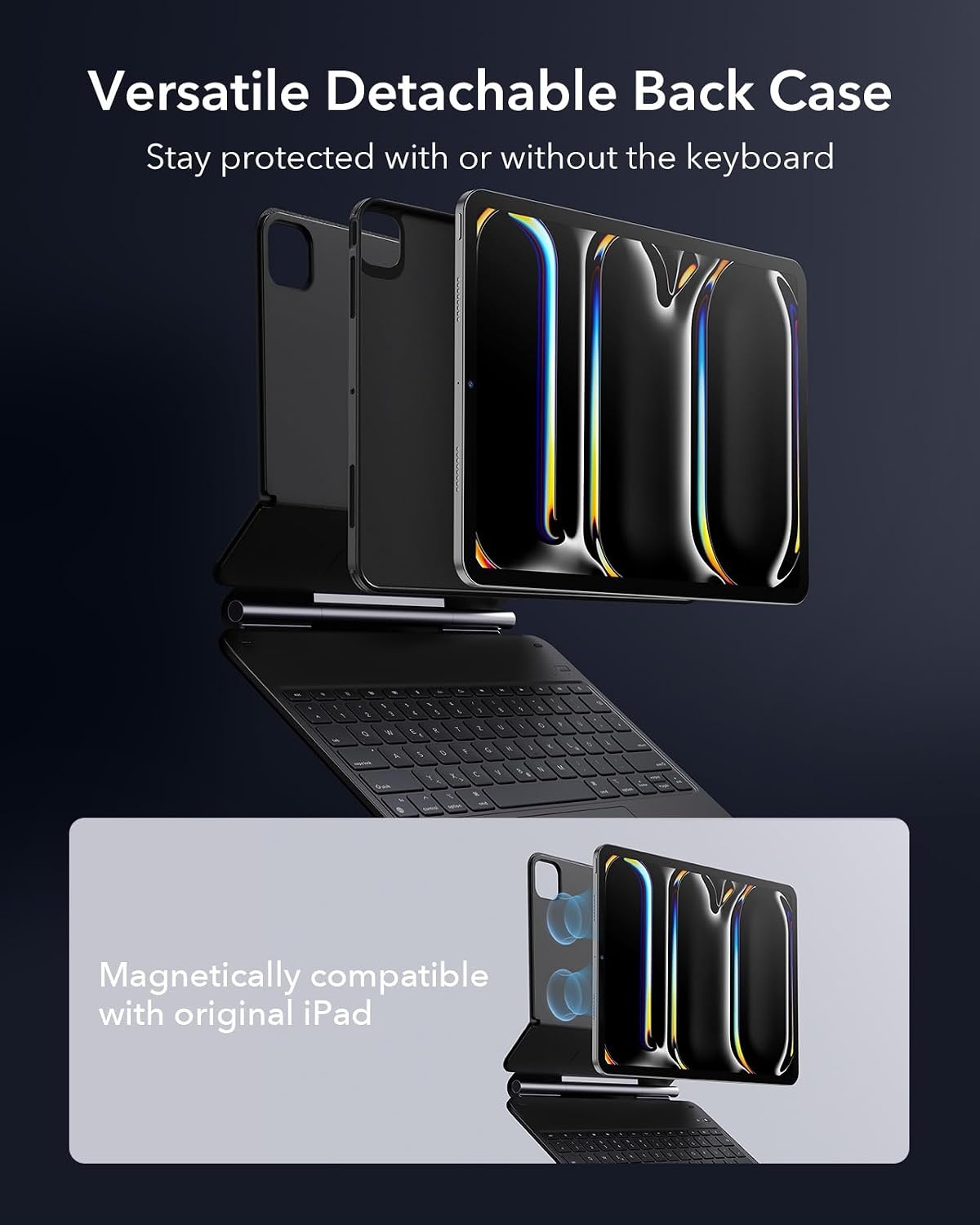 iPad Pro 13" (M4) Tastaturhülle - QWERTZ, Magnetisch - bis zu 30% Rabatt