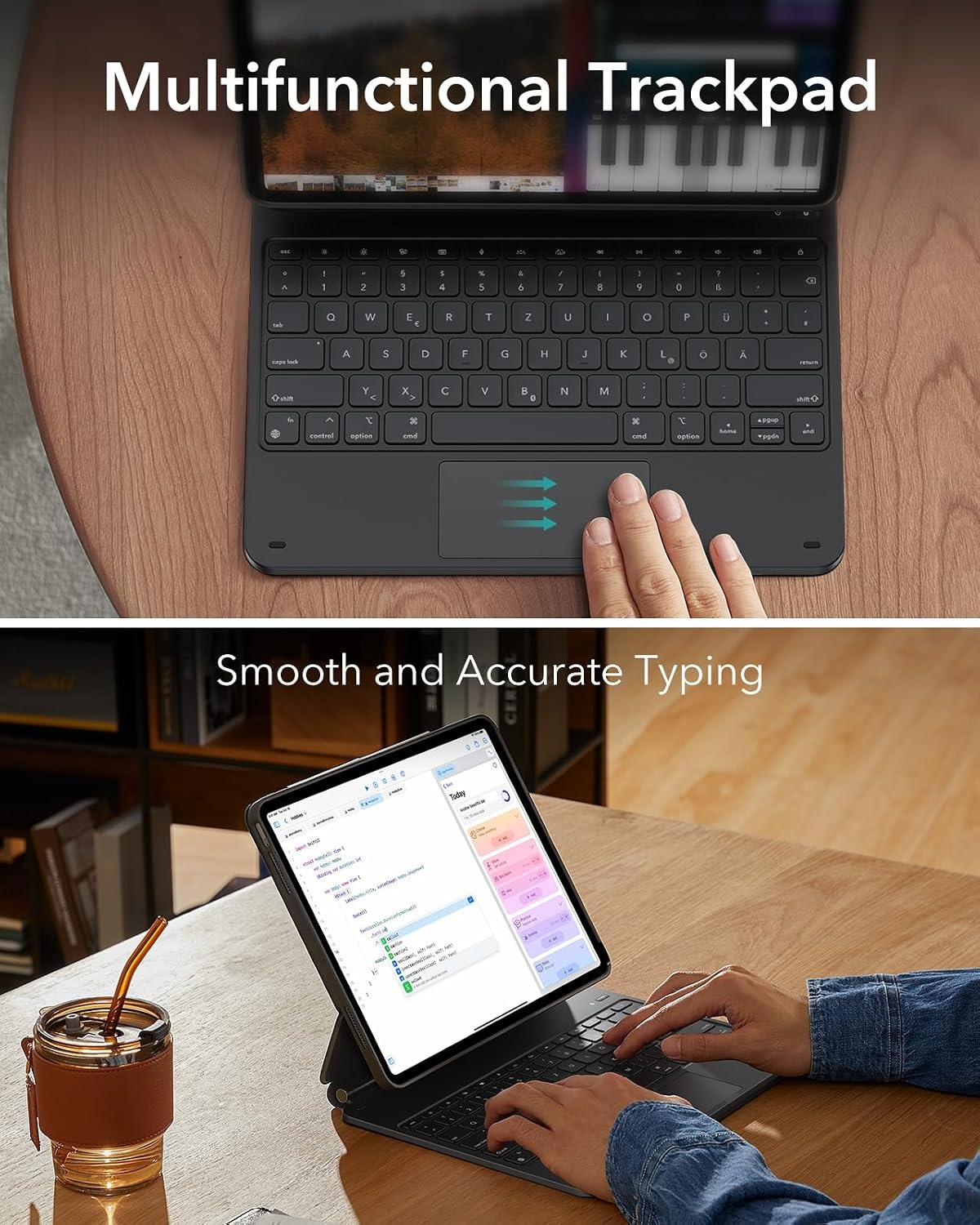iPad Pro 13" (M4) Tastaturhülle - QWERTZ, Magnetisch - bis zu 30% Rabatt